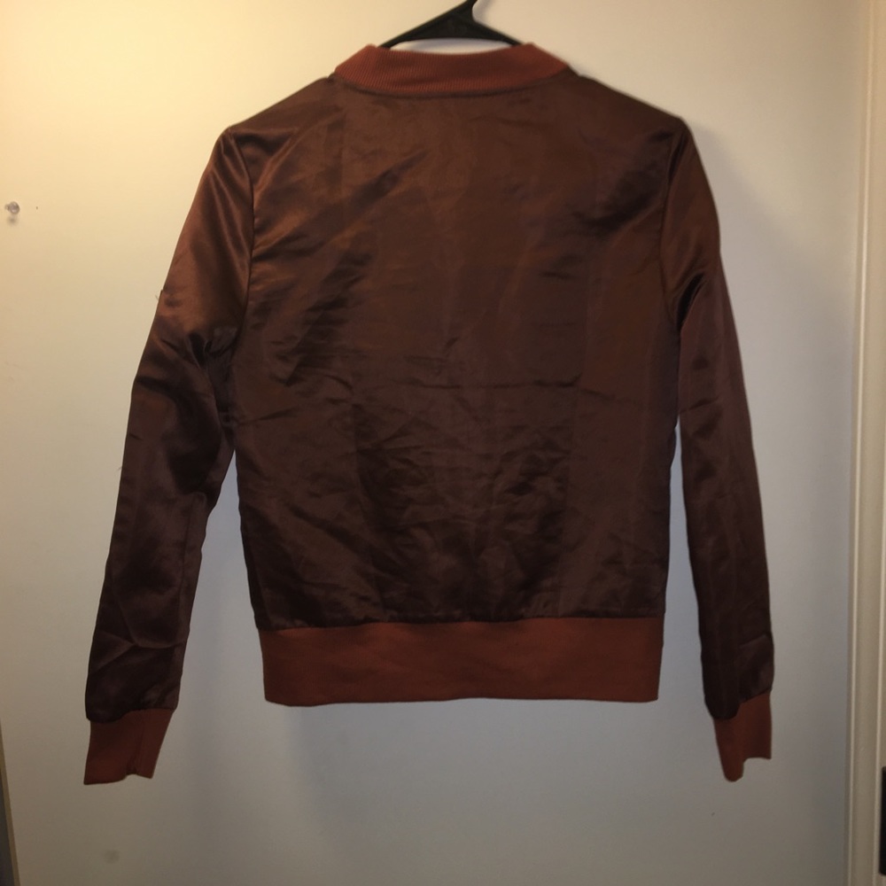 Brown bomber jacket - Picture 2 of 2